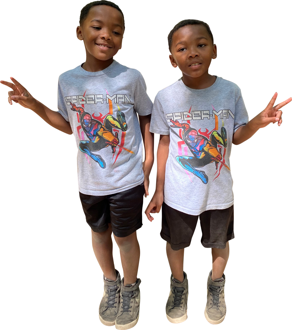 Your child will love our themed days like "Twin Day" shown above!