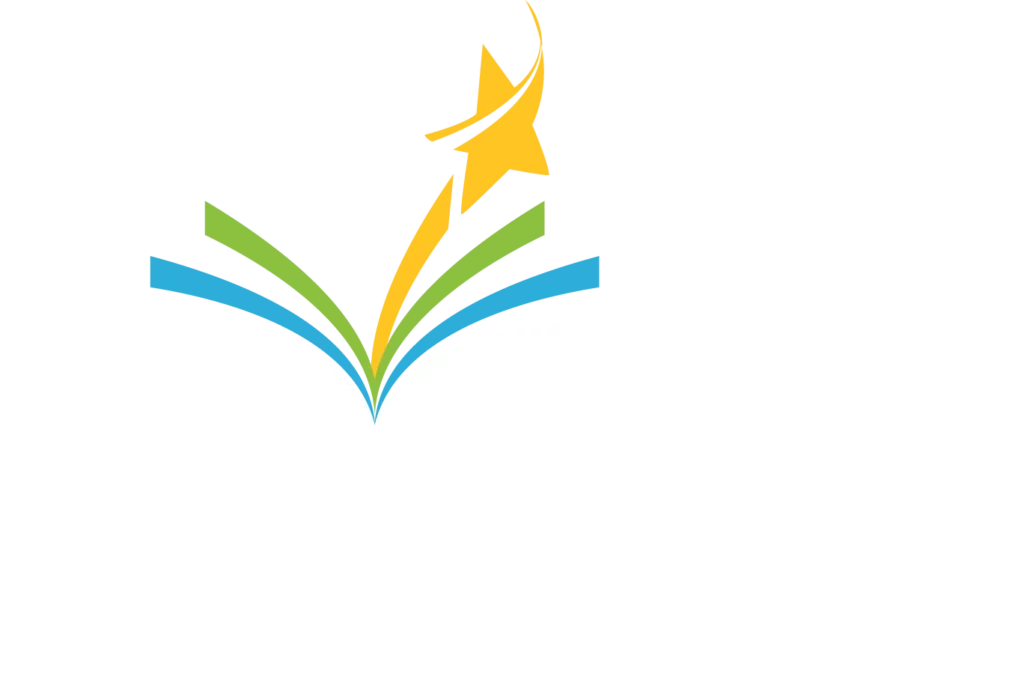 Stars School & Literacy Center Logo White Text